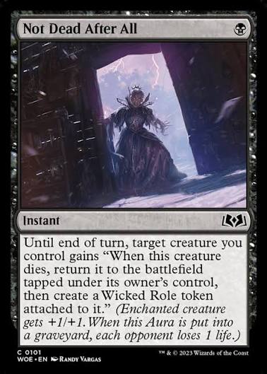 Magic the gathering (Swamp) Not Dead After All #0101 - Wilds of Eldraine - MTG Card (English) Common