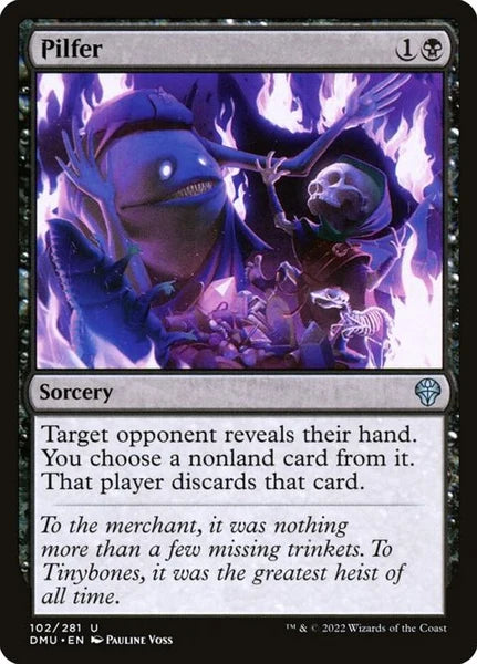 Magic the gathering (Swamp) Pilfer #102/281 - Dominaria United - MTG Card (English) Uncommon