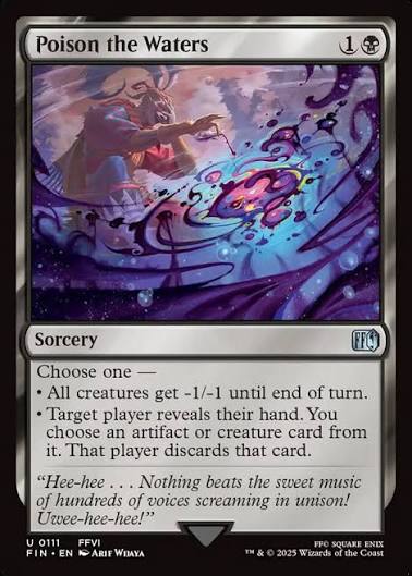 Magic the gathering (Swamp) Poison the Waters #0111 - FINAL FANTASY - MTG Card (English) Uncommon