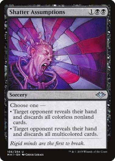 Magic the gathering (Swamp) Shatter Assumptions #106/254 - Modern Horizons - MTG Card (English) Uncommon