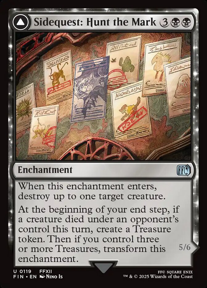 Magic the gathering (Swamp) Sidequest: Hunt the Mark // Yiazmat, Ultimate Mark #0119 - FINAL FANTASY - MTG Card (English) Uncommon
