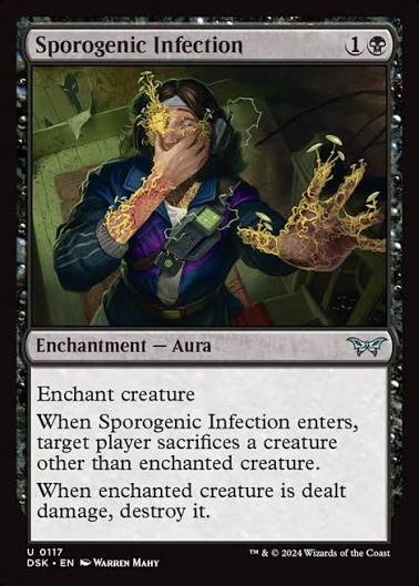 Magic the gathering (Swamp) Sporogenic Infection #0117 - Duskmourn: House of Horror - MTG Card (English) Uncommon