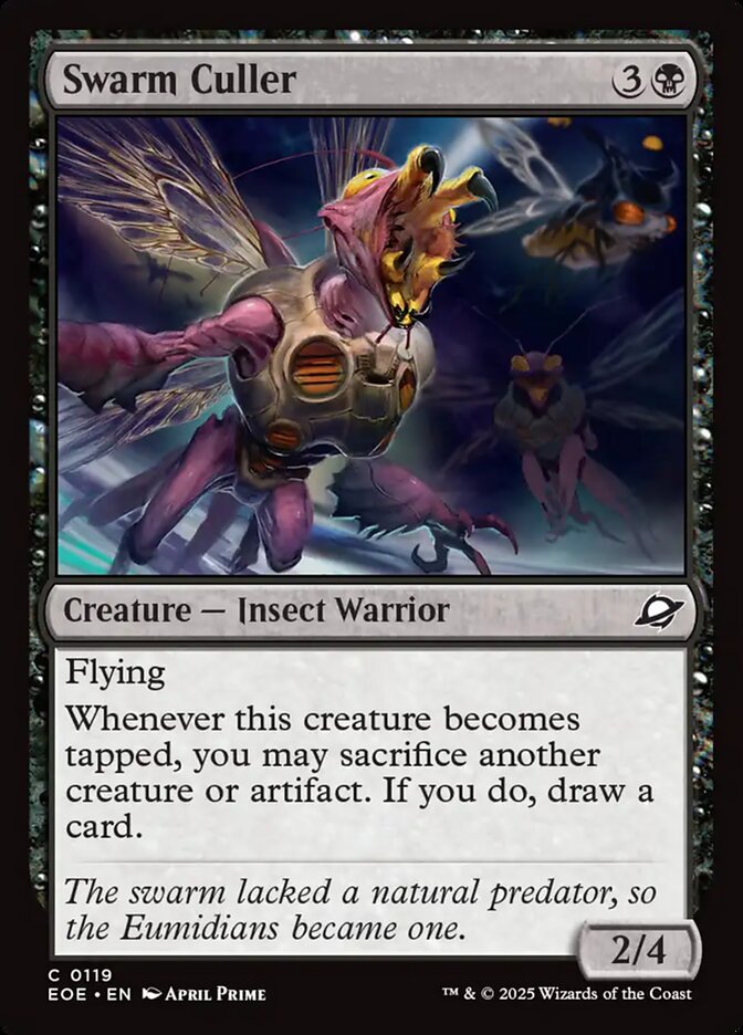 Magic the gathering (Swamp) Swarm Culler #0119 - Edge of Eternities - MTG Card (English) Common