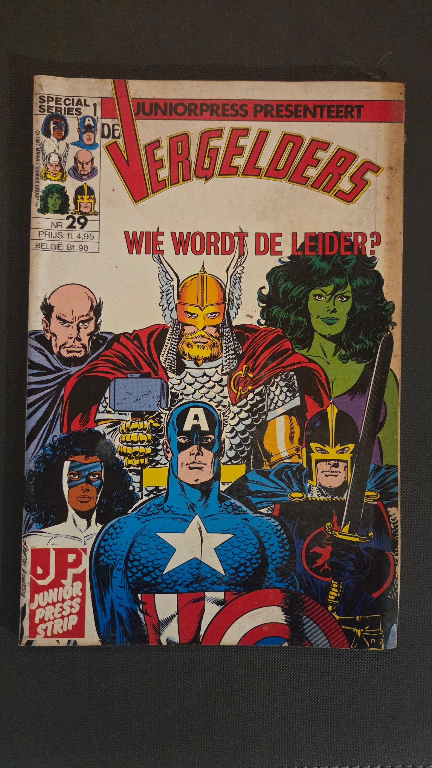 Marvel Juniorpress Presenteert: De Vergelders Nr. 29 – Wie Wordt de Leider? | Dutch Avengers Comic | Vintage Edition