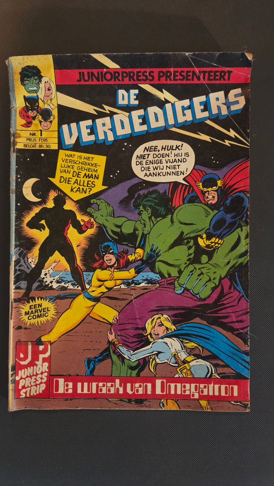 Marvel Juniorpress Presenteert: De Verdedigers Nr. 1 – De Wraak van Omegatron | Dutch Marvel Comic | Vintage Edition